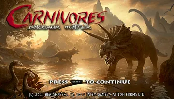 Carnivores Dinosaur Hunter (EU) screen shot title